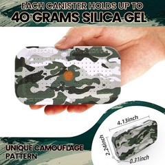 40 Gram Reusable Indicating Desiccant Gun Safe Dehumidifier Silica Gel Canister