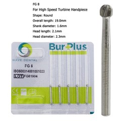 WAVE Dental Round Surgical Burs Carbide Bur High Speed Long FG / FG SURG 2 4 6 8