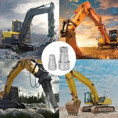 Hydraulic Quick Coupler Male And Female 1/4in NPT Quick Connect Fittings