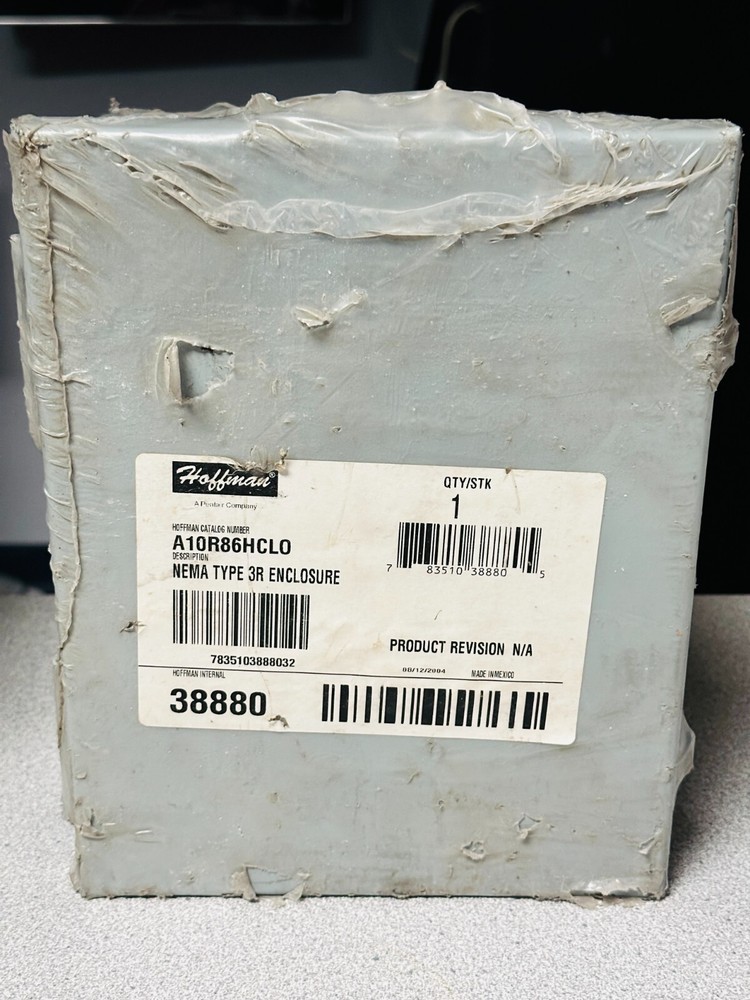 New Hoffman A10R86HCLO 10″ x 8″ x 6″ Steel Enclosure 38880 NEMA Type 3R
