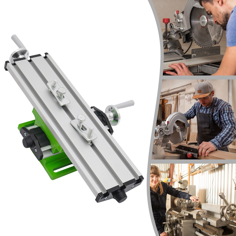 2 Axis Cross Slide Compound Bench Drill Vise Multifunction Milling Working Table