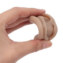 3 Pairs Silicone Ear Model Soft Flexible Ears 3 Colors Artificial Reusable For
