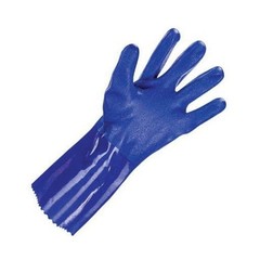SAS Safety 6553 Dipped Gloves, Large, PVC, Blue