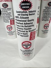 (Lot of 5) RainBuster 12000 RTV Silicone Sealant Adhesive Aluminum 10.3oz