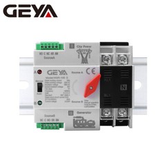 GEYA ATS PC Dual Power Automatic Power 3Pole 100A 220V Transfer Switch Grid NEW