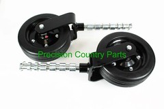 HEAVY DUTY FORK Land Pride 10″ Solid Molded Finish Mower Wheel Assembly 2 PK
