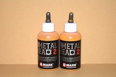 2 Metal Head Paint Markers 2 Oz Yellow Auto Salvage Industrial Junk Yard Crafts