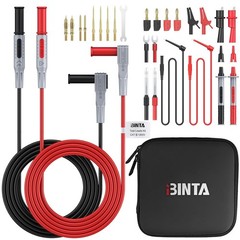 BINTA 28PCS Silicone Multimeter Leads Kit with Replaceable Gold-Plated Test Prob