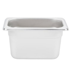 6-Pack 1/9 Size Stainless Steel Silver Steam Table / Hotel Pans – 4″ Deep