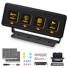 4/6/8/12 Gang Wireless LED Switch Panel – Remote/App Control Toggle Flash Switch