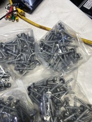 Hex 1/4”x2” Rubber Washer Head Pole Gripper Roofing Screws Galvanized Coated #10