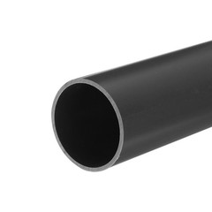 PVC Rigid Round Pipe 45.2mm ID 50mm OD 20cm/8″ Length Light Grey High Impact