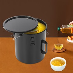 6 Gallon Grease Disposal Bucket, Large Capacity Oil Disposal Transport Container