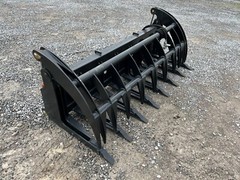84” Root Rake Clam Grapple with Skid Steer Quick Connect
