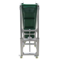 Electric PVC Belt Climbing Conveyor Inclined Conveyor for Assembly Lines 7.8″ W