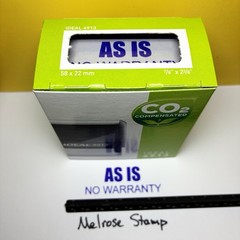 As Is No Warranty Rubber Stamp Purple Ink Self Inking Ideal 4913