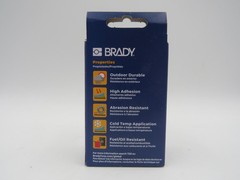 Brady 142797 Labels Sign Printable Label Vinyl Gloss Black and White 75″x21″ NEW