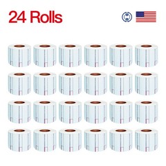 LST-8000 Printing Scale Label, 58 x 30 mm, Non-UPC, 24 Rolls Per Case New Nice