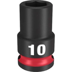 Milwaukee Tool 49-66-6134 3/8″ Drive Standard Impact Socket 10 Mm Size,