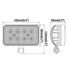 40w LED Work Light Flood RE154908 For John Deere 4700,7200,7210,7400,7410,7510