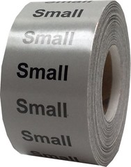 Color Clothing Size Strip Stickers | 1.25 x 5″ Inches | 125 Pack | Pick One Size