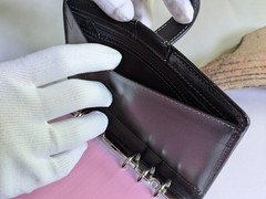 Filofax Holborn Personal Bible Size Black Full Grain Buffalo Leather Used