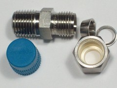 1- Swagelok Stainless Steel Connector, 5/16″ OD Tube x 1/4″ MNPT, SS-500-1-4
