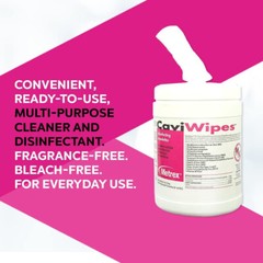 4x Metrex Caviwipes Towelettes Large Wipes 160ct Canister Exp-2027 FRESH USA