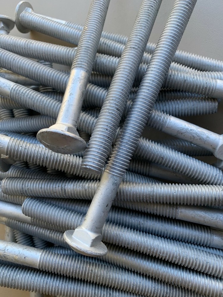 1/2-13 x 14″ Hot Dipped Galvanized Carriage Bolt A307 with nuts and washers