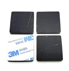1 1/4″ Square Stick on Rubber Feet Bumpers 3/16″ Thick 3M Adhesive Backed Pads