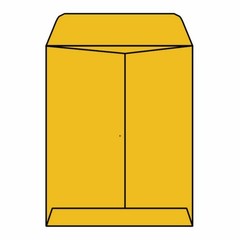 Open End Catalog Envelopes, 10″ x 13″, 28# Tan/Brown Kraft, Center Seam,
