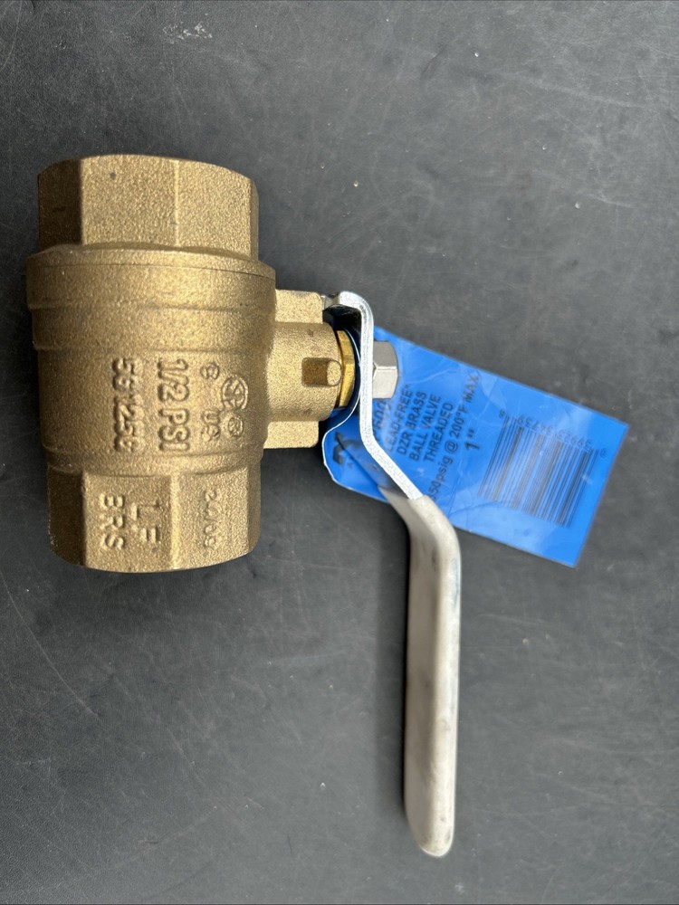New Nibco Lead Free Brass Two-Piece Full Port Ball Valve 1″ TFP600A-LF
