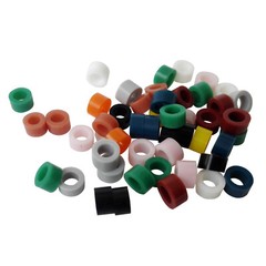 100Pcs/Bag Dental / Hygienist Instrument Silicone Color Code Rings Autoclavable