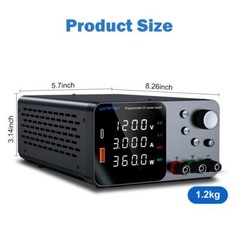 Adjustable DC 0-30V/60V/120 3A/5A/10A Lab Power Supply Veriable Bench Switching