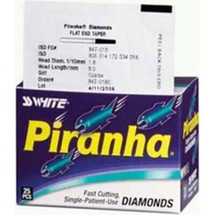 Piranha Diamonds FG #811.037 Supercoarse Grit, Barrel Shaped, Single Use