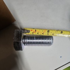 M27 – 3.00 x 60 Class 10.9, M27-3.00 Hex Head full thread, zinc coating