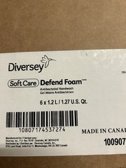Brand New Case Of 6(1.27 Qt) Defend Foam Antibacterial Hand wash