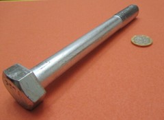 Grade 2 Zinc Cap Screw Bolt, Steel, PT, 3/4″-10 x 7.00″ Length, 5 Pcs