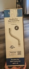 Selkirk 4 in Flexible Gas Vent Connector Expandable 2-3.5 ft 4EFC-3S