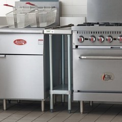 30″W x 12″L Stainless Steel Equipment Filler Table with Backsplash & Undershelf