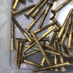 4 Pounds Brass Large Counter Song Brass Screws # 14+ ?