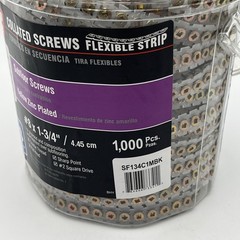 NEW!! 1000-Pack Grip-Rite #8 x 1-3/4″ Yellow Subfloor Collated Screw- SF134C1MBK
