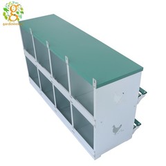 Easy To Install Metal 8 Hole Chicken Nesting Boxes For Chicken Hens Laying Eggs