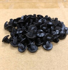 (200) 8-32 X 1/4 Phillips Truss Head Machine Screw Black Oxide Short Wide #8/32