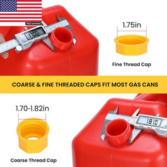 Upgraded Gas Can Spout Replacement, 3-Pack Gas Can Nozzle Leak-Proof Design, wit