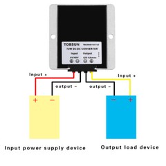 72W Buck Boost Converter DC 8-40V to DC 12V 6A Voltage Regulator Waterproof