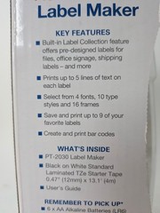 Brother P-Touch PT-2030 Label Maker with TZe-2312PK