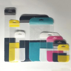 Multi-Size Front & Back Clear Glossy Flat Mylar Zip Lock Bag w/ Hang Hole