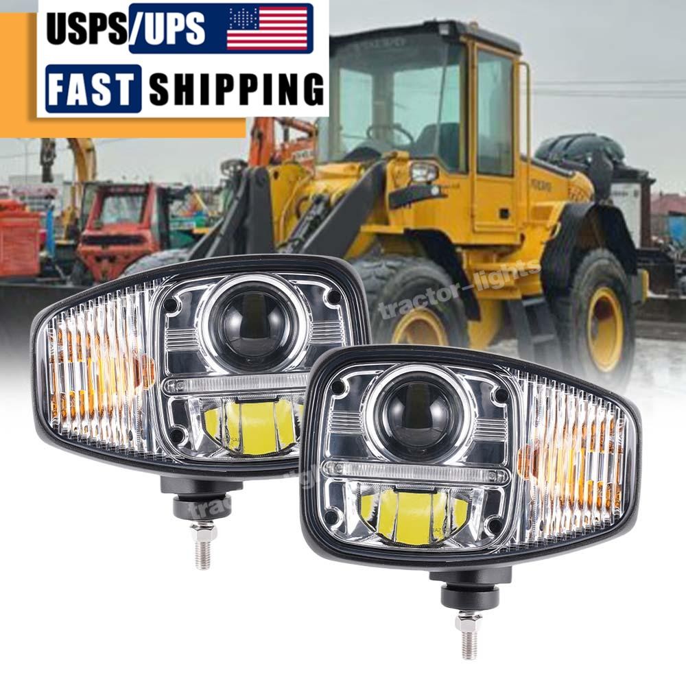 LED Headlight work Lights For Volvo Wheel Loader L60E, L70E, L90E, L110E, L120E
