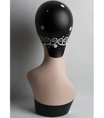 Fiberglass Vintage Costume Style Painted Adult Female Mannequin Head Display